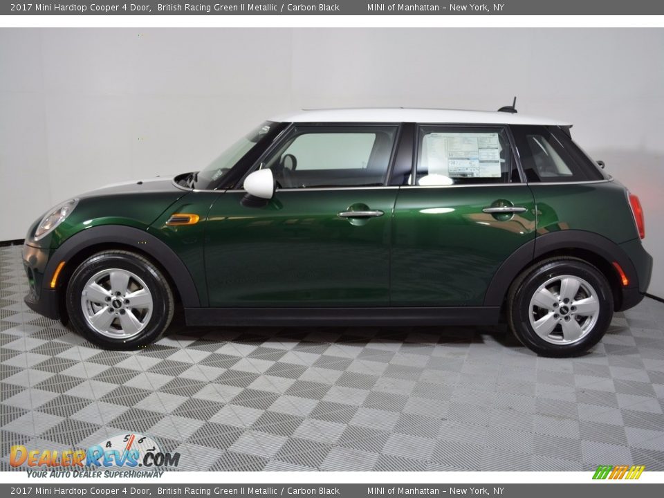 2017 Mini Hardtop Cooper 4 Door British Racing Green II Metallic / Carbon Black Photo #3