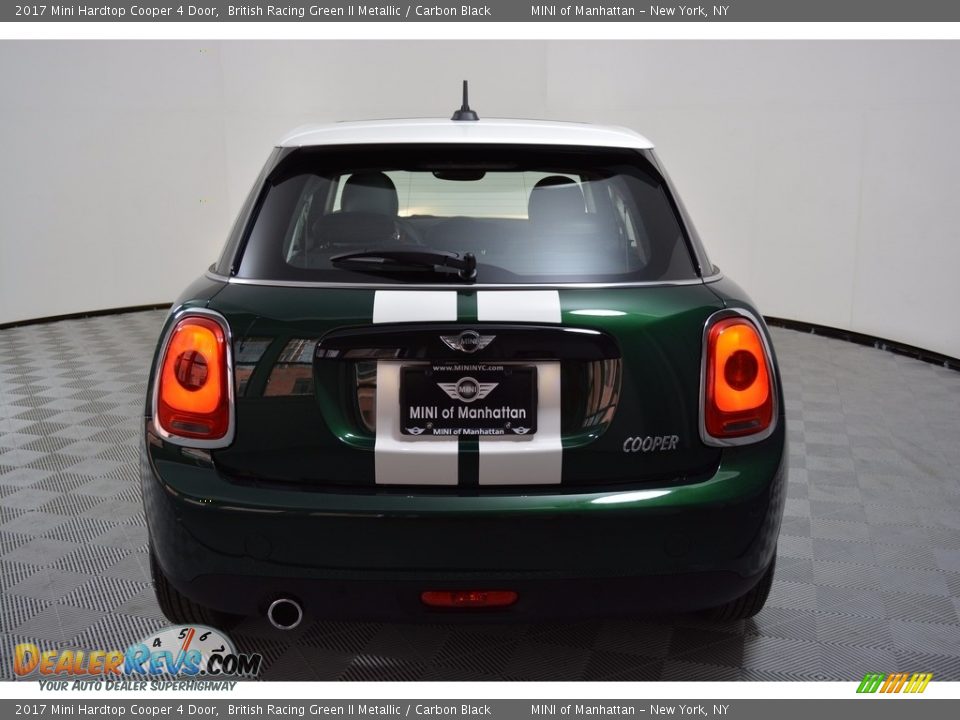 2017 Mini Hardtop Cooper 4 Door British Racing Green II Metallic / Carbon Black Photo #5
