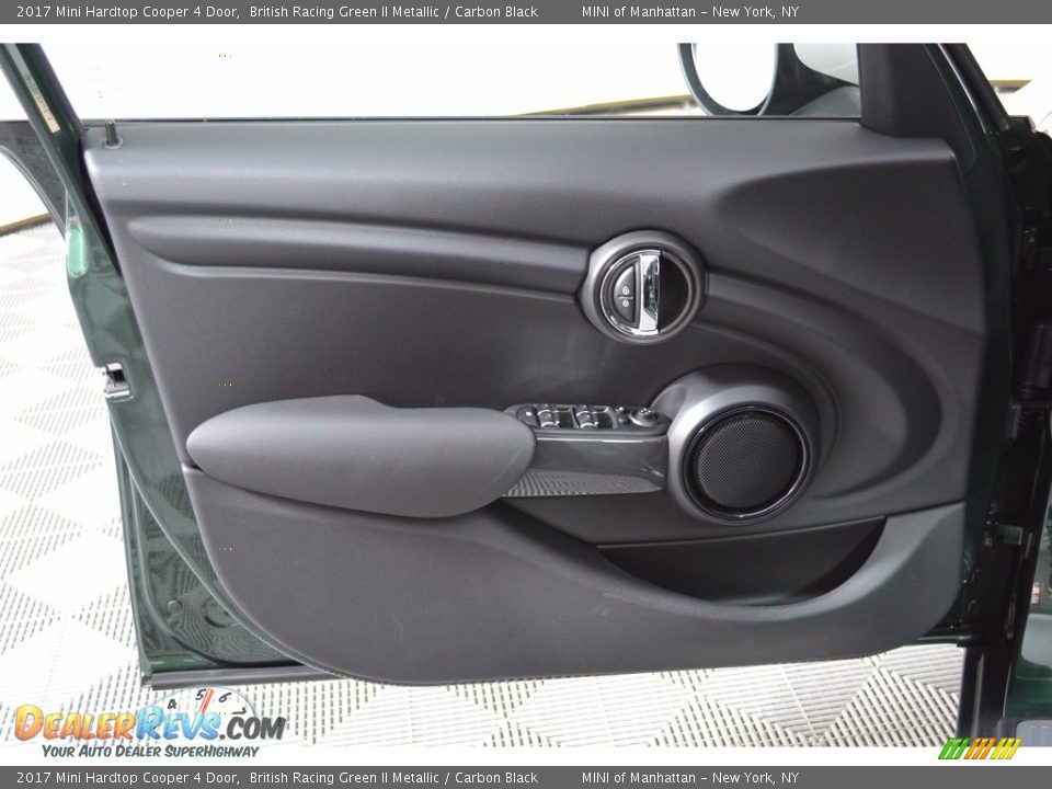 2017 Mini Hardtop Cooper 4 Door British Racing Green II Metallic / Carbon Black Photo #6