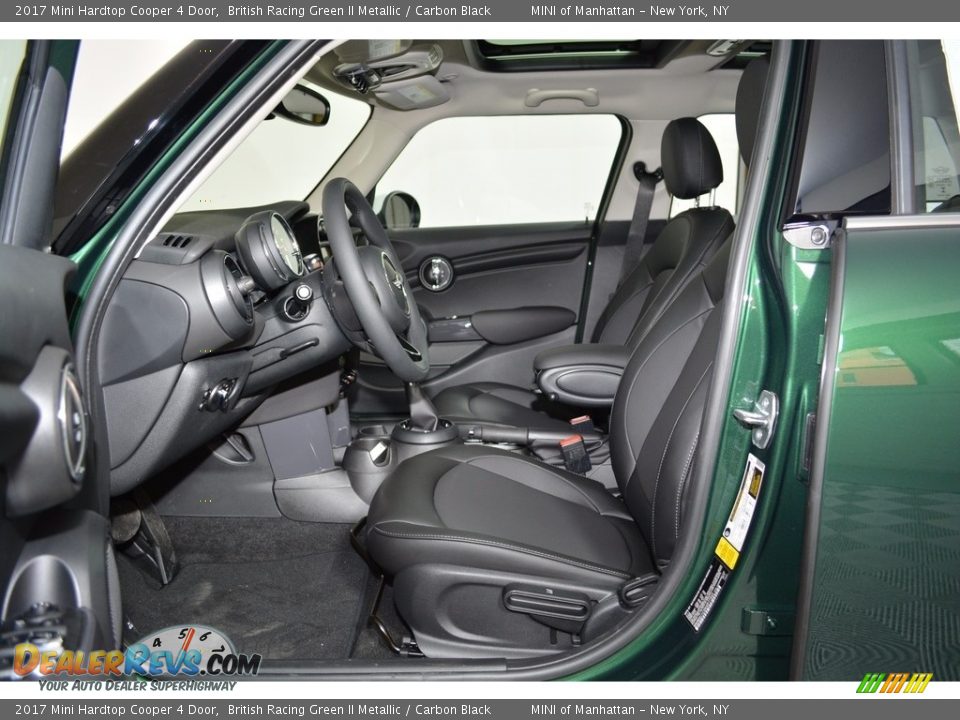 2017 Mini Hardtop Cooper 4 Door British Racing Green II Metallic / Carbon Black Photo #8