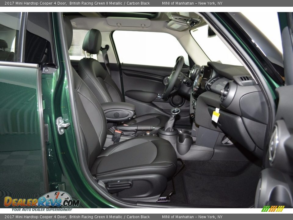 2017 Mini Hardtop Cooper 4 Door British Racing Green II Metallic / Carbon Black Photo #11