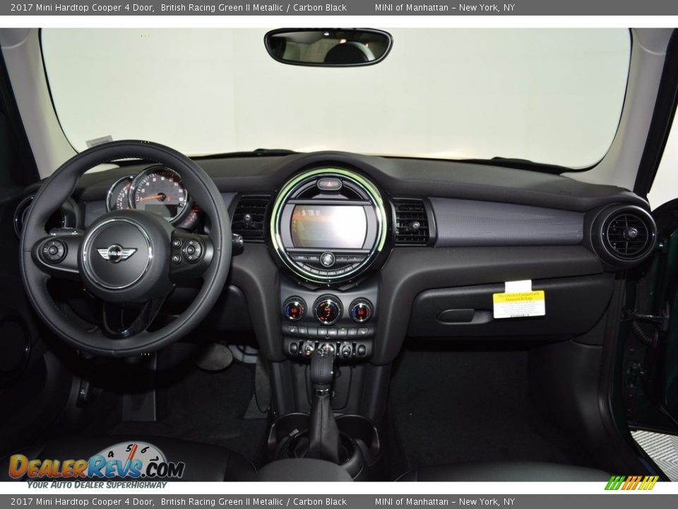 2017 Mini Hardtop Cooper 4 Door British Racing Green II Metallic / Carbon Black Photo #13