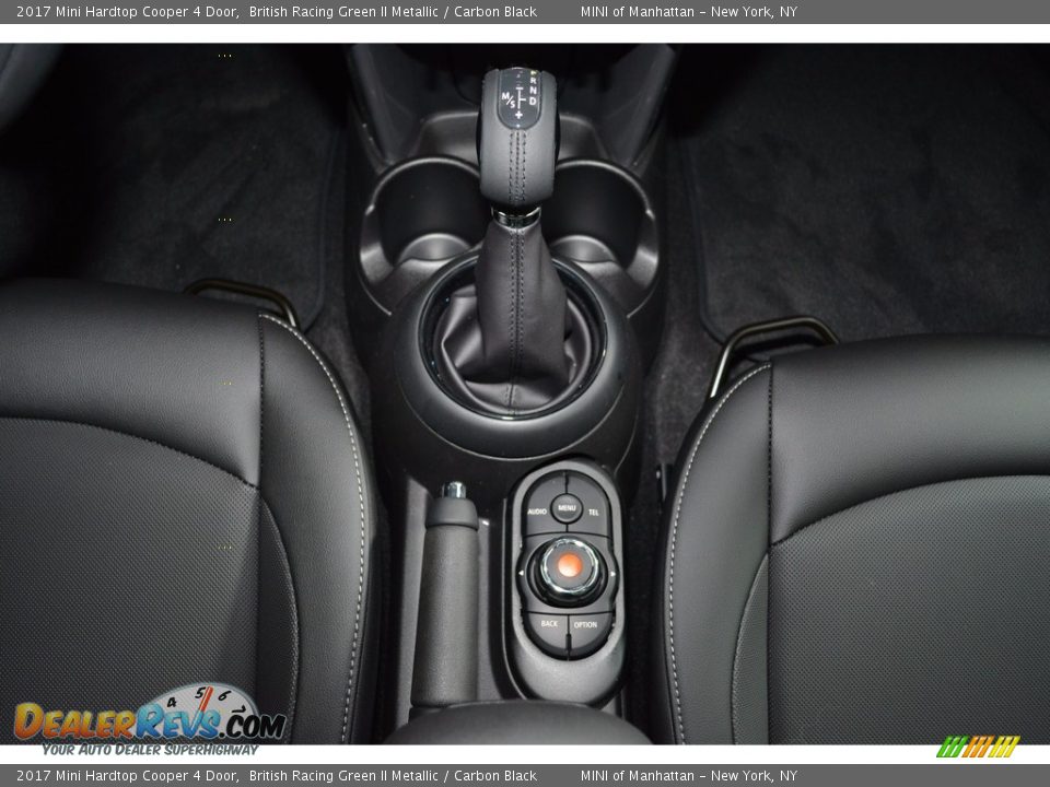 2017 Mini Hardtop Cooper 4 Door British Racing Green II Metallic / Carbon Black Photo #16