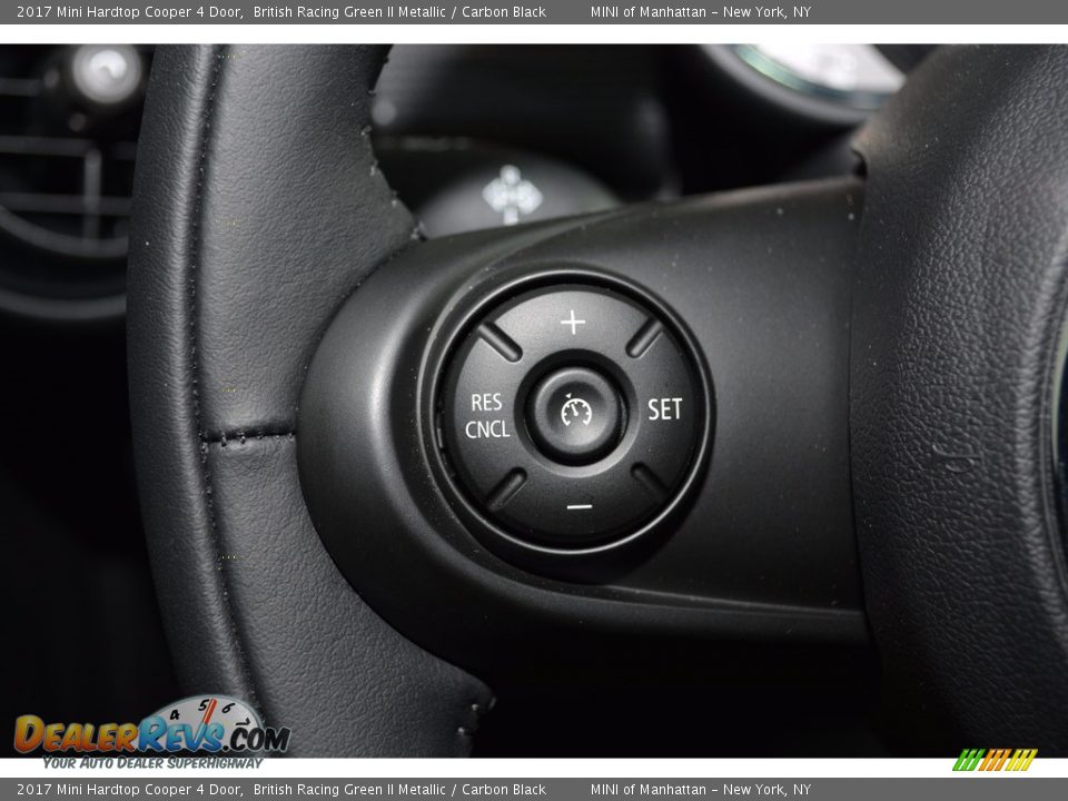 2017 Mini Hardtop Cooper 4 Door British Racing Green II Metallic / Carbon Black Photo #18