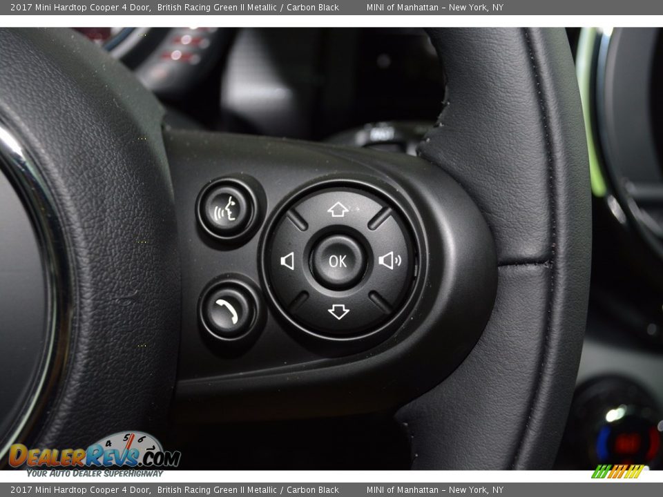 2017 Mini Hardtop Cooper 4 Door British Racing Green II Metallic / Carbon Black Photo #19