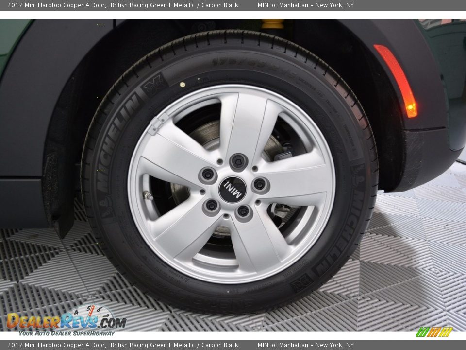 2017 Mini Hardtop Cooper 4 Door British Racing Green II Metallic / Carbon Black Photo #21