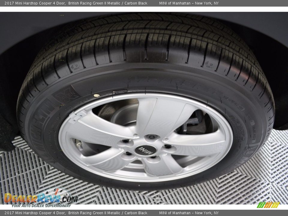 2017 Mini Hardtop Cooper 4 Door British Racing Green II Metallic / Carbon Black Photo #22