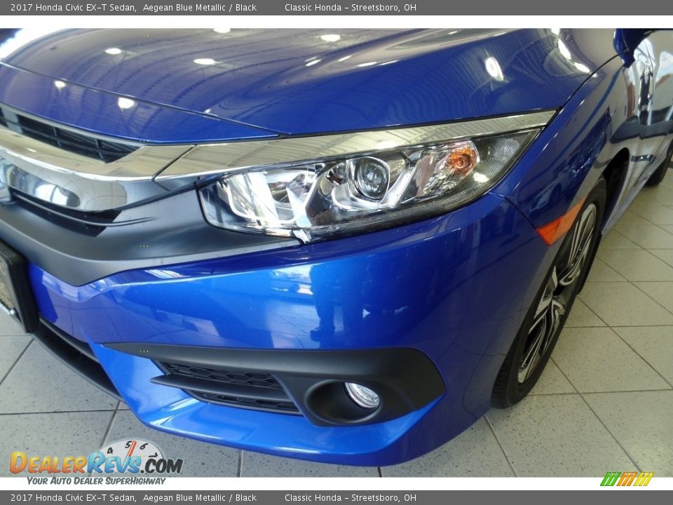 2017 Honda Civic EX-T Sedan Aegean Blue Metallic / Black Photo #5