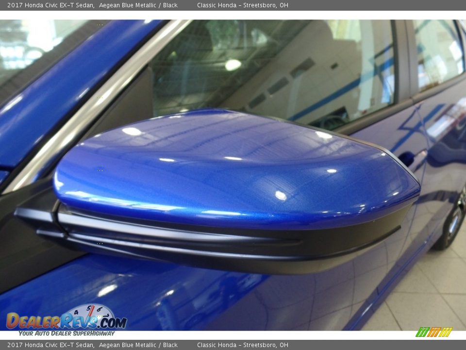 2017 Honda Civic EX-T Sedan Aegean Blue Metallic / Black Photo #6