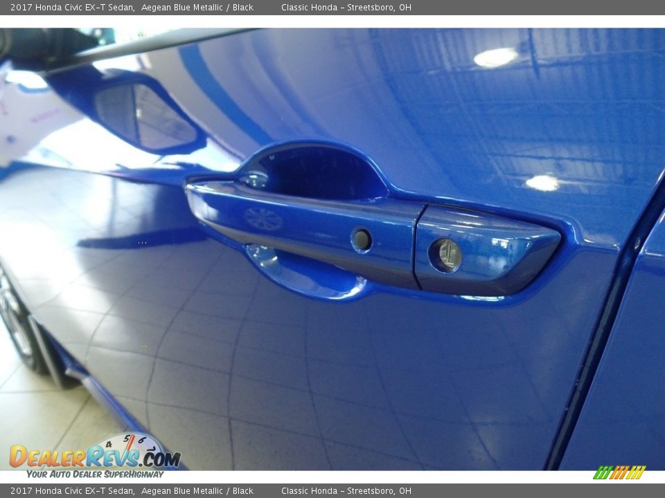 2017 Honda Civic EX-T Sedan Aegean Blue Metallic / Black Photo #9