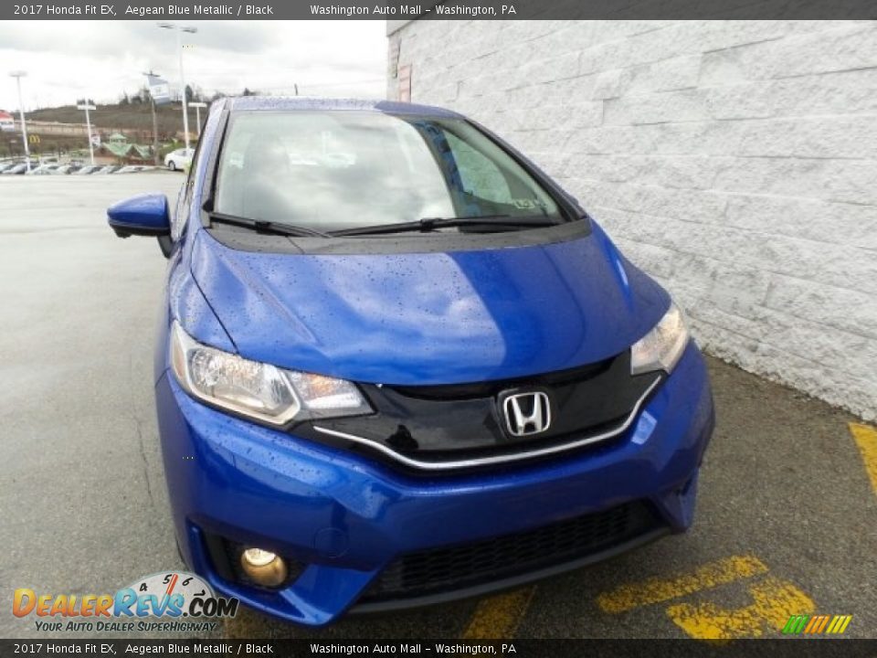 2017 Honda Fit EX Aegean Blue Metallic / Black Photo #4