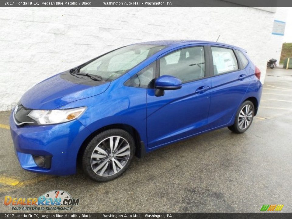 2017 Honda Fit EX Aegean Blue Metallic / Black Photo #5
