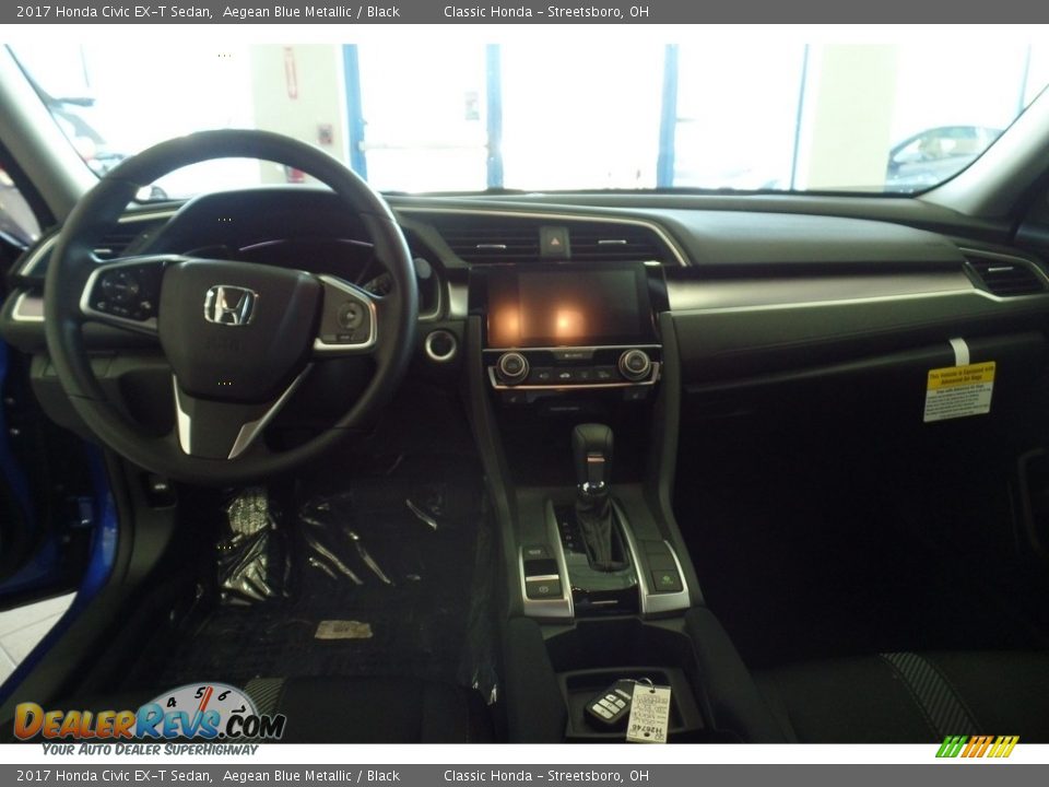 2017 Honda Civic EX-T Sedan Aegean Blue Metallic / Black Photo #13
