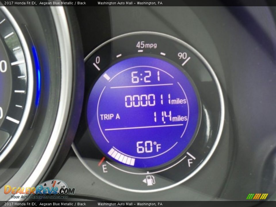 2017 Honda Fit EX Aegean Blue Metallic / Black Photo #15