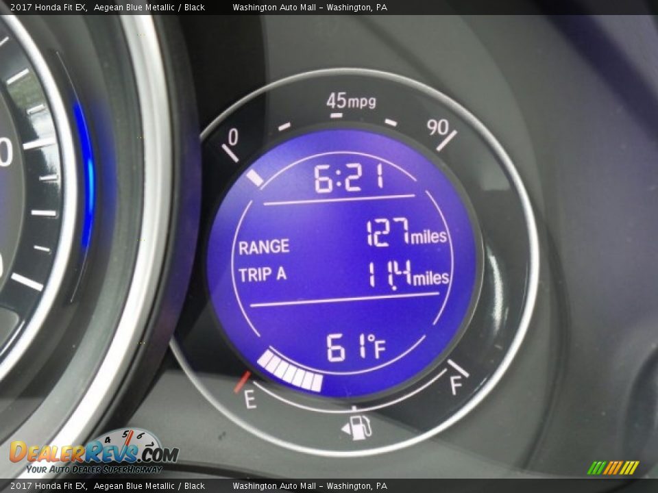 2017 Honda Fit EX Aegean Blue Metallic / Black Photo #16