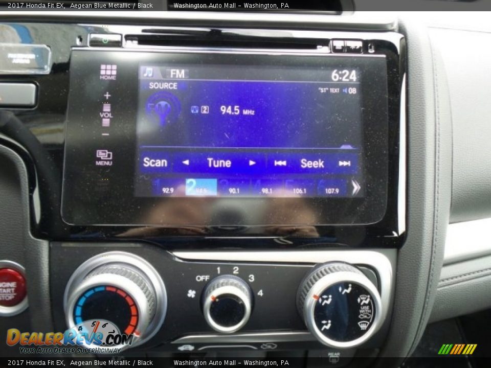 2017 Honda Fit EX Aegean Blue Metallic / Black Photo #23