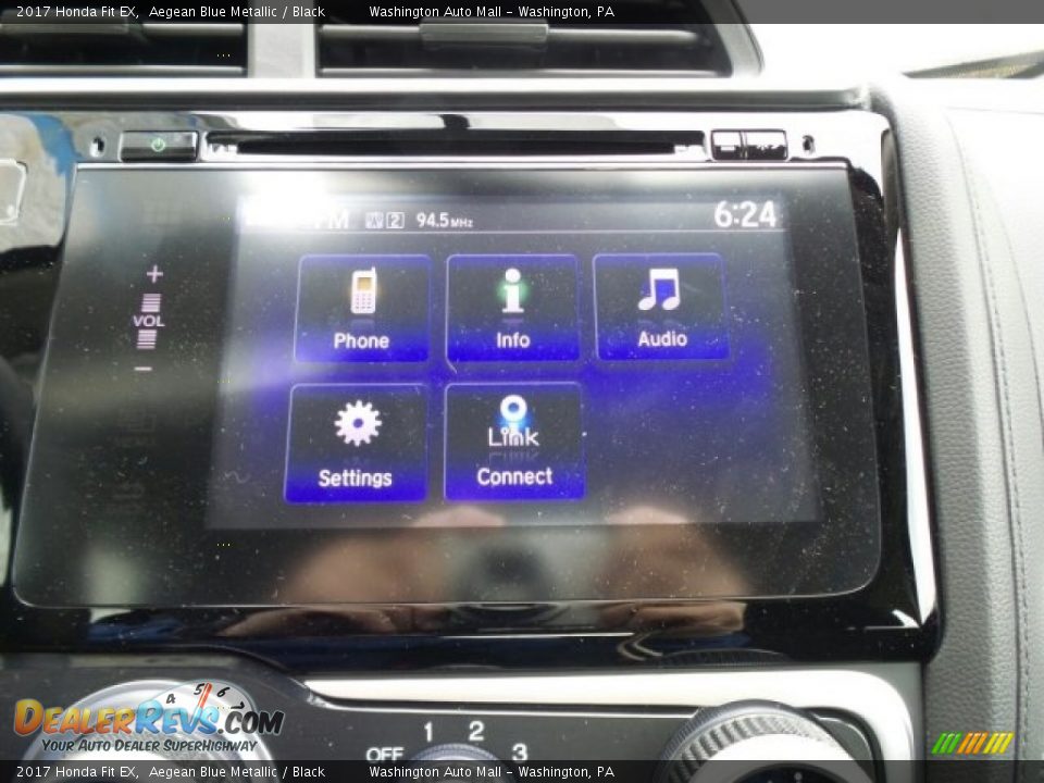 2017 Honda Fit EX Aegean Blue Metallic / Black Photo #24