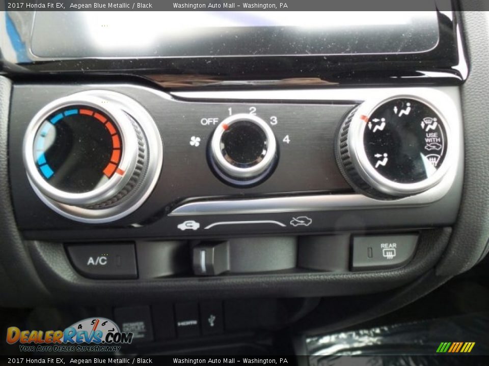 2017 Honda Fit EX Aegean Blue Metallic / Black Photo #26