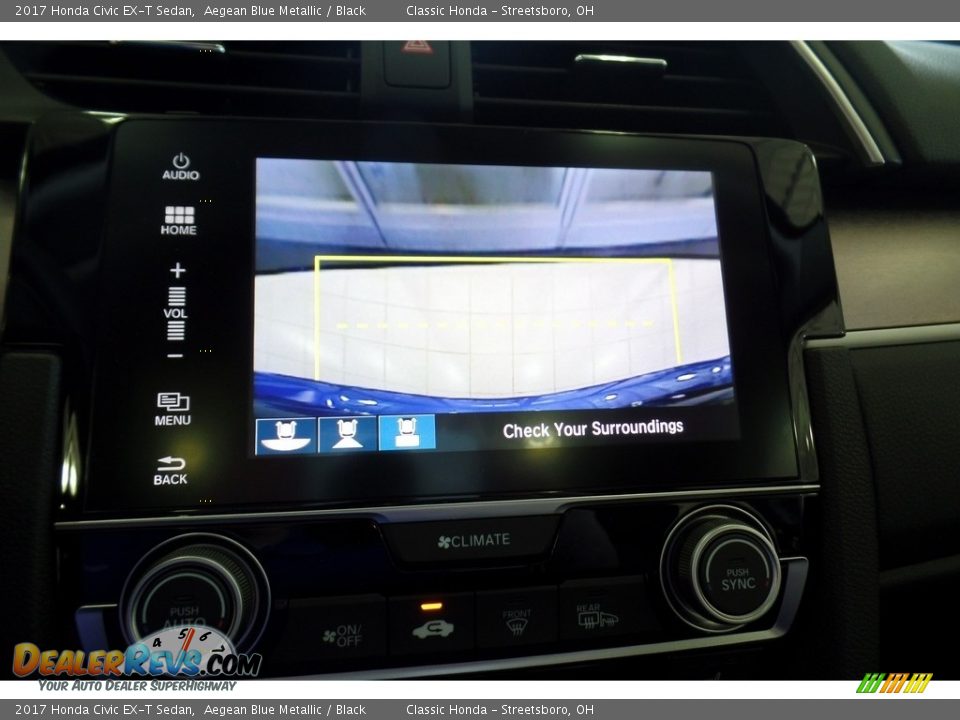 2017 Honda Civic EX-T Sedan Aegean Blue Metallic / Black Photo #33