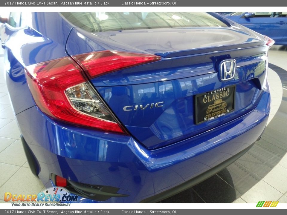 2017 Honda Civic EX-T Sedan Aegean Blue Metallic / Black Photo #34