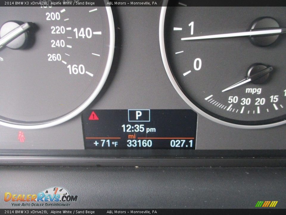 2014 BMW X3 xDrive28i Alpine White / Sand Beige Photo #19