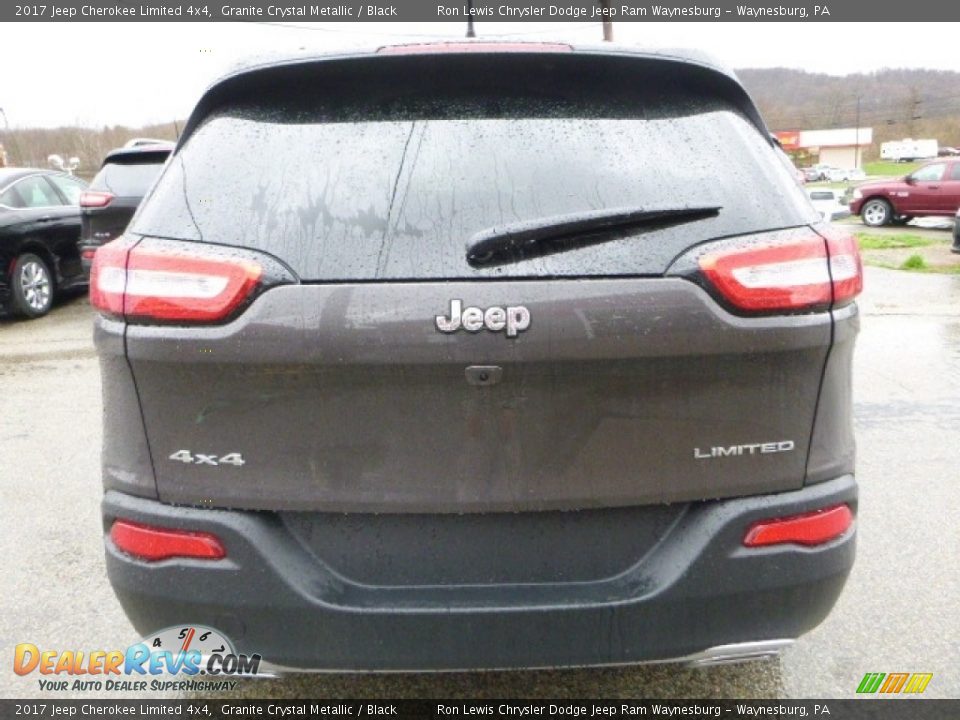 2017 Jeep Cherokee Limited 4x4 Granite Crystal Metallic / Black Photo #5