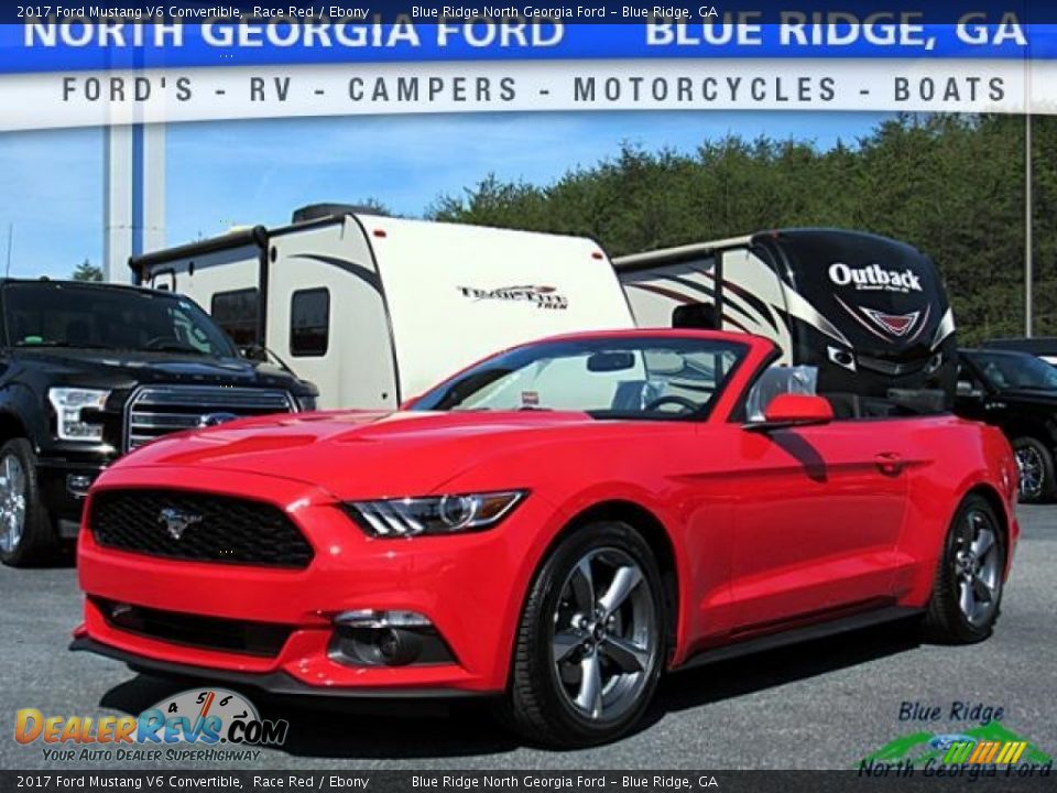 2017 Ford Mustang V6 Convertible Race Red / Ebony Photo #1