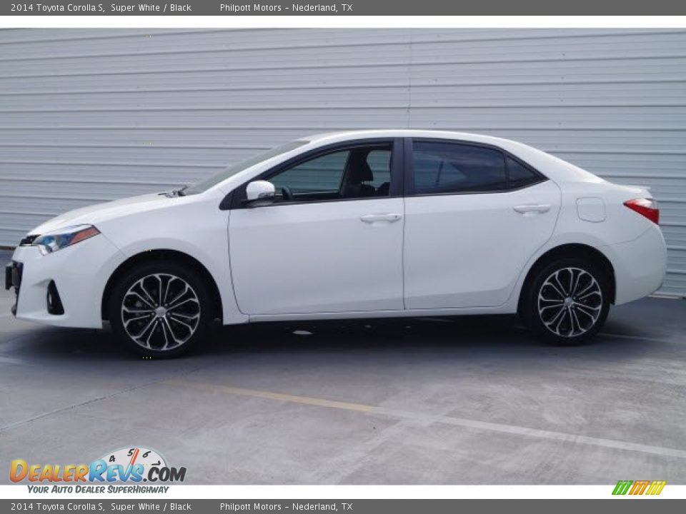 2014 Toyota Corolla S Super White / Black Photo #4