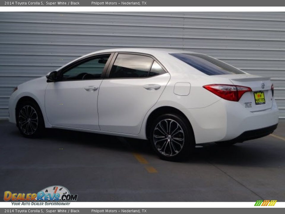 2014 Toyota Corolla S Super White / Black Photo #5