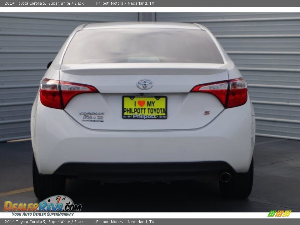 2014 Toyota Corolla S Super White / Black Photo #6