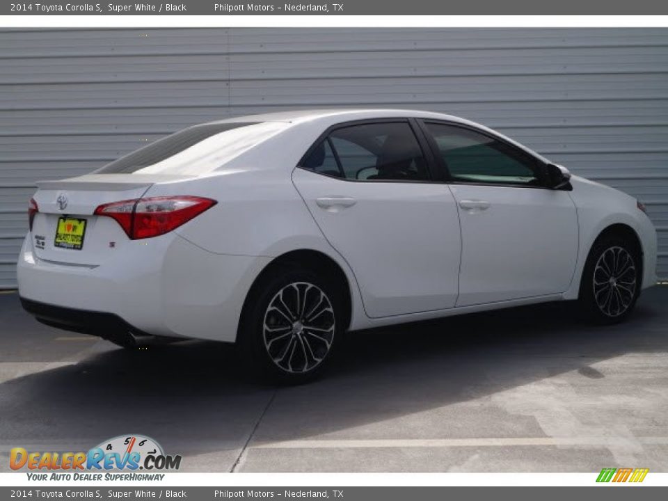 2014 Toyota Corolla S Super White / Black Photo #7