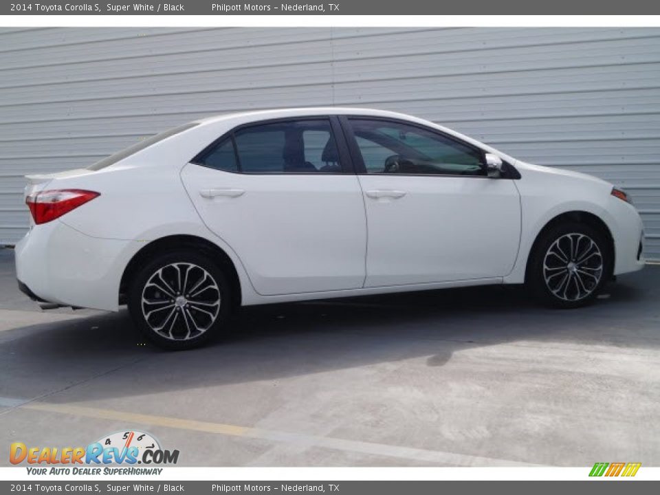 2014 Toyota Corolla S Super White / Black Photo #8