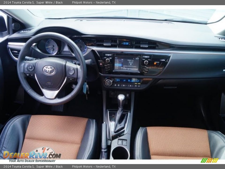 2014 Toyota Corolla S Super White / Black Photo #9