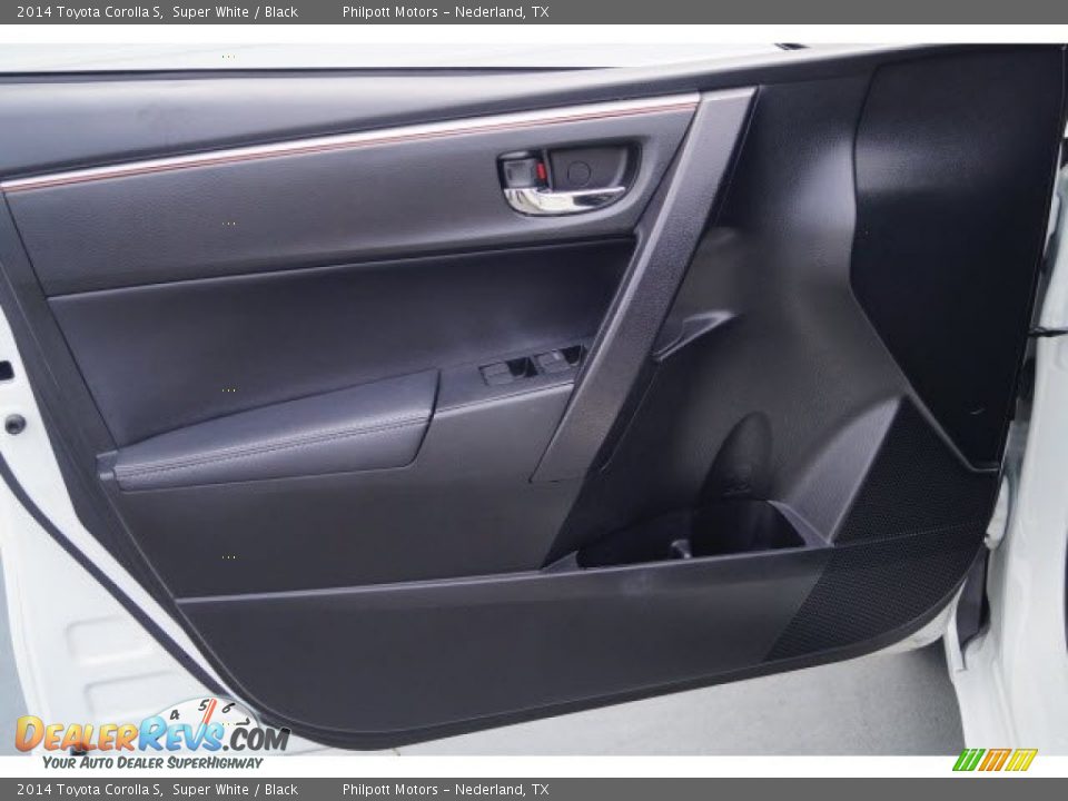 2014 Toyota Corolla S Super White / Black Photo #17