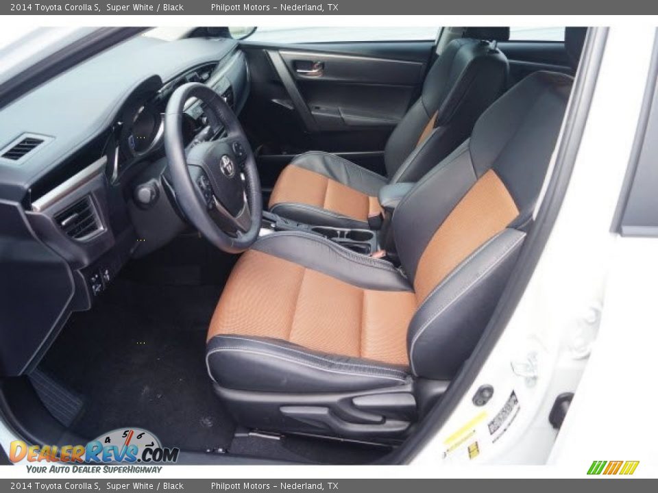 2014 Toyota Corolla S Super White / Black Photo #18