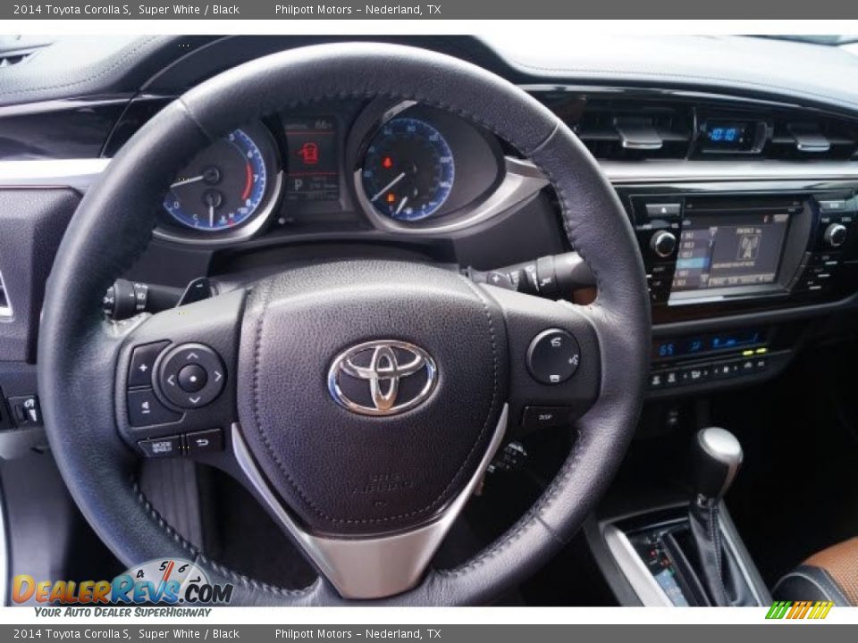 2014 Toyota Corolla S Super White / Black Photo #19