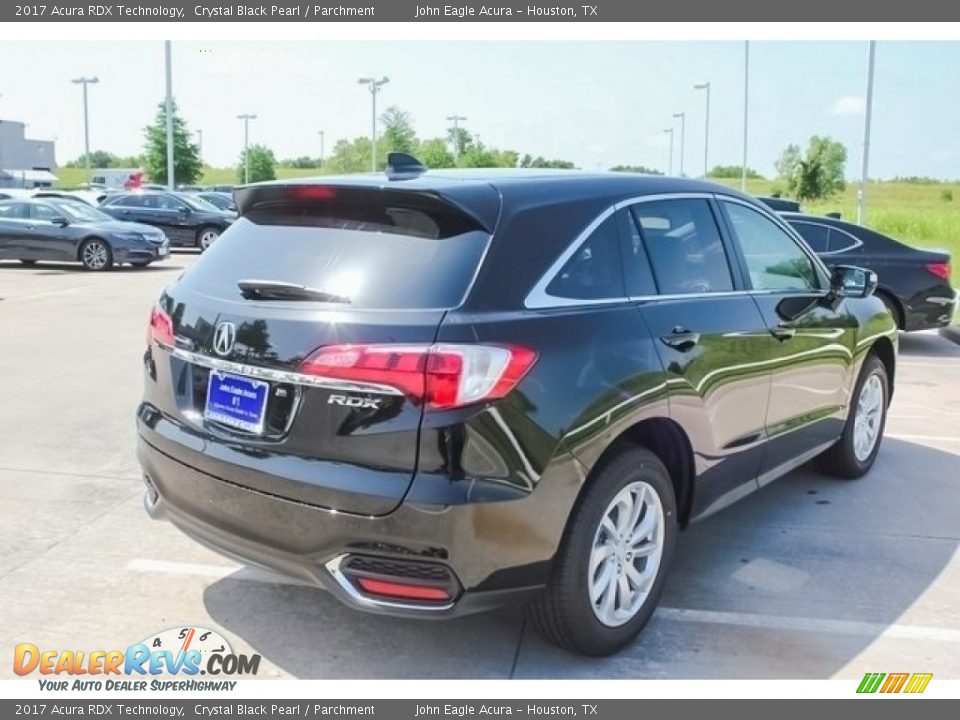 2017 Acura RDX Technology Crystal Black Pearl / Parchment Photo #7