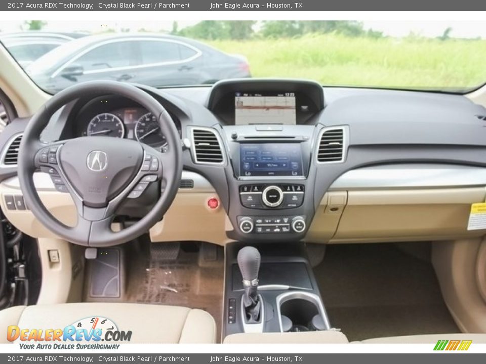 2017 Acura RDX Technology Crystal Black Pearl / Parchment Photo #9