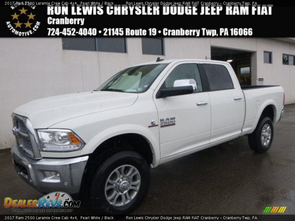 2017 Ram 2500 Laramie Crew Cab 4x4 Pearl White / Black Photo #1