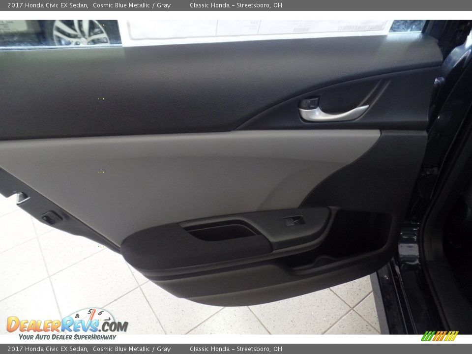 2017 Honda Civic EX Sedan Cosmic Blue Metallic / Gray Photo #6