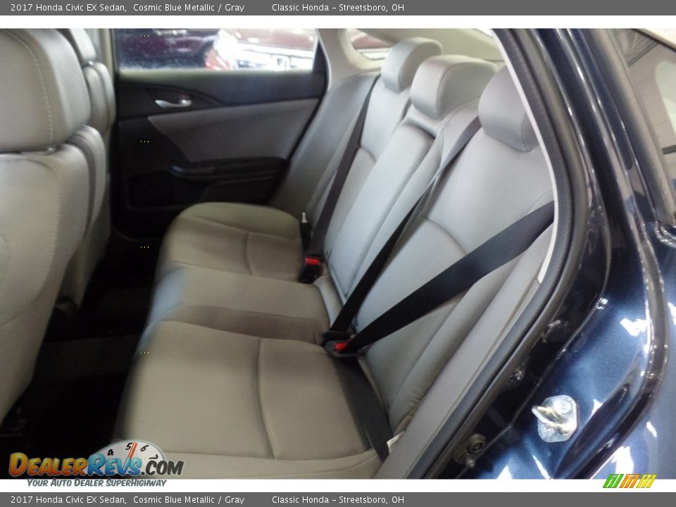 2017 Honda Civic EX Sedan Cosmic Blue Metallic / Gray Photo #9