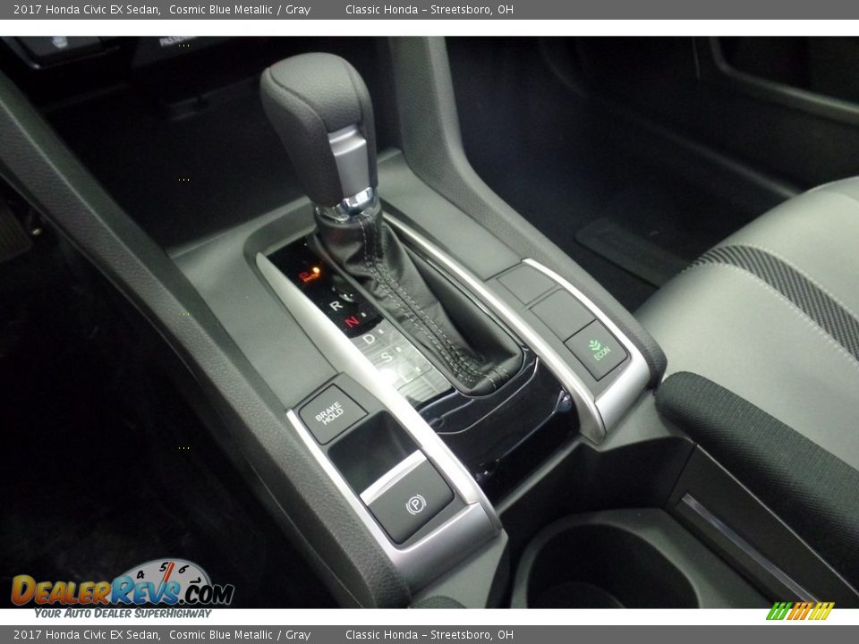 2017 Honda Civic EX Sedan Cosmic Blue Metallic / Gray Photo #13