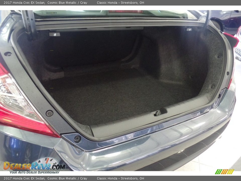 2017 Honda Civic EX Sedan Cosmic Blue Metallic / Gray Photo #14