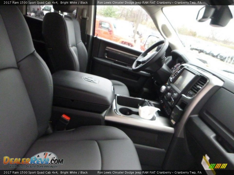 2017 Ram 1500 Sport Quad Cab 4x4 Bright White / Black Photo #8