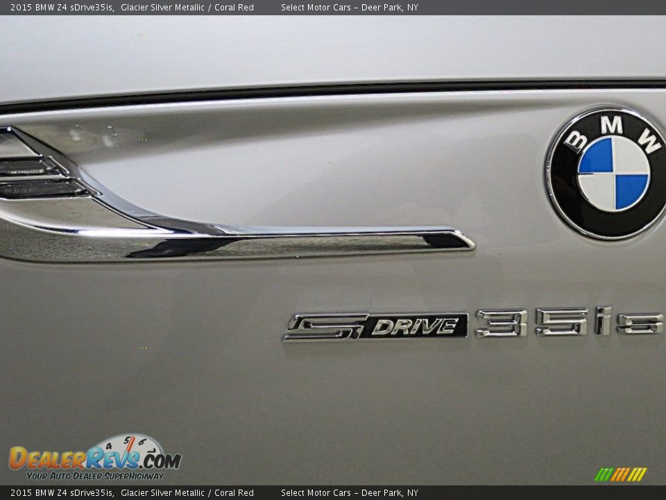 2015 BMW Z4 sDrive35is Glacier Silver Metallic / Coral Red Photo #16