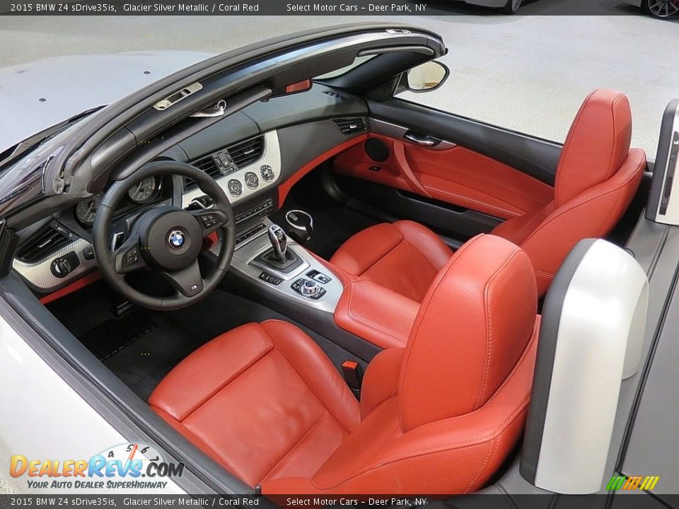 Coral Red Interior - 2015 BMW Z4 sDrive35is Photo #18