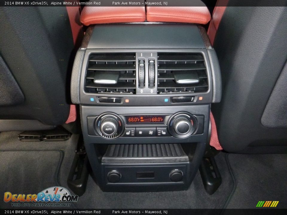 2014 BMW X6 xDrive35i Alpine White / Vermilion Red Photo #17
