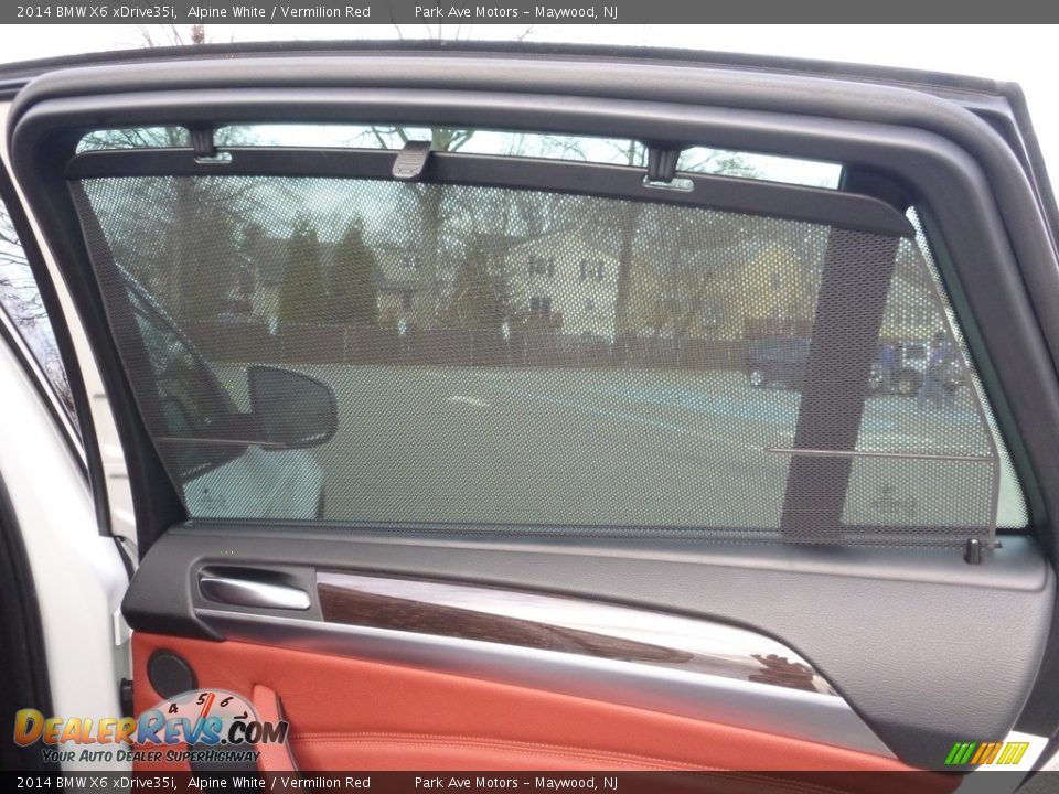 2014 BMW X6 xDrive35i Alpine White / Vermilion Red Photo #22