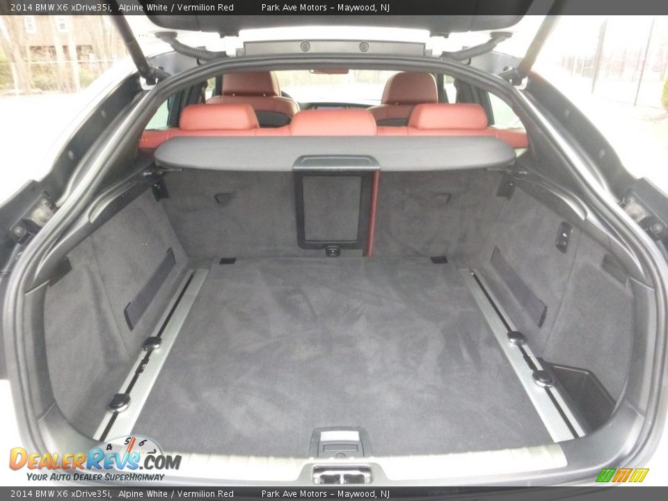 2014 BMW X6 xDrive35i Alpine White / Vermilion Red Photo #26