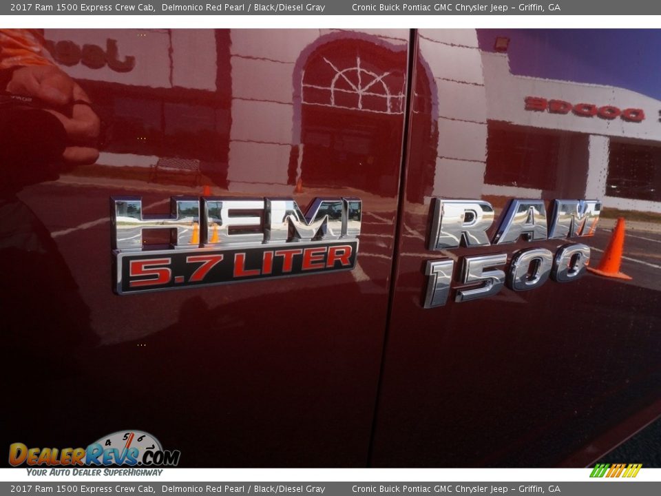 2017 Ram 1500 Express Crew Cab Delmonico Red Pearl / Black/Diesel Gray Photo #13